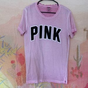 Pink Distressed Oversized T-shirt